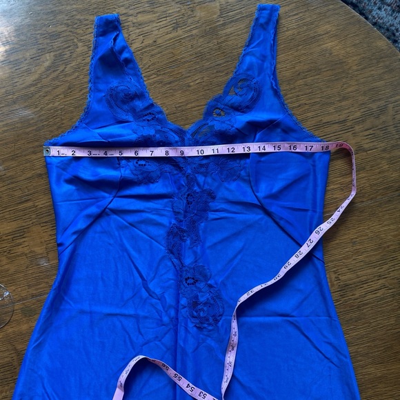 Vintage Blue Slip Dress - Picture 6 of 7